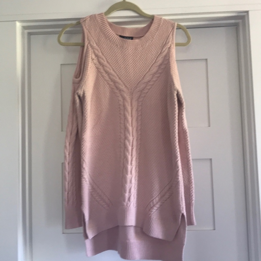 Cold shoulder sweater